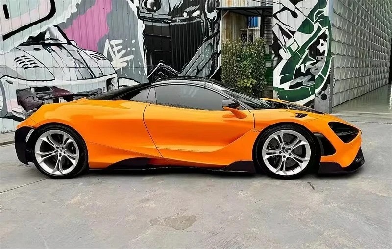 765LT Style Carbon Fiber Body Kit for  720S Upgraded 765LT Front Bumper Rear Bumper Rear Spoiler Fender Exhaust Pipe